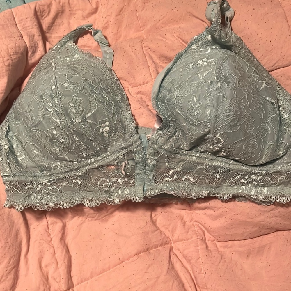 Lacey light blue Bralette